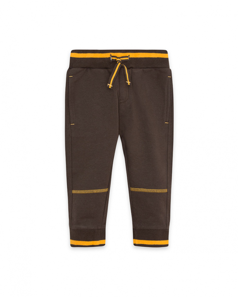 Pantalon Peluche Marron Et Orange Boy Dog'S Mix