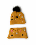 Bonnet Et Tour De Cou En Tricot Orange Girl Dog'S Mix Bonnet Et Tour De Cou En Tricot Orange Girl Dog'S Mix