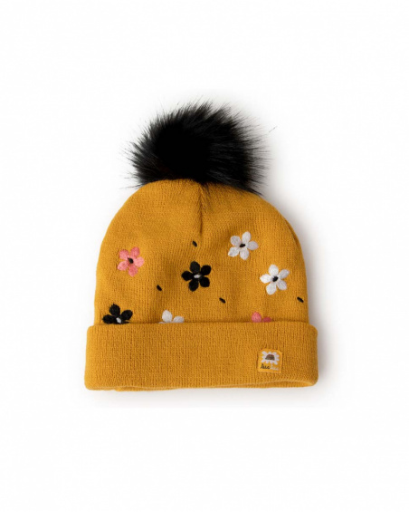 Bonnet Et Tour De Cou En Tricot Orange Girl Dog'S Mix
