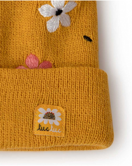 Bonnet Et Tour De Cou En Tricot Orange Girl Dog'S Mix