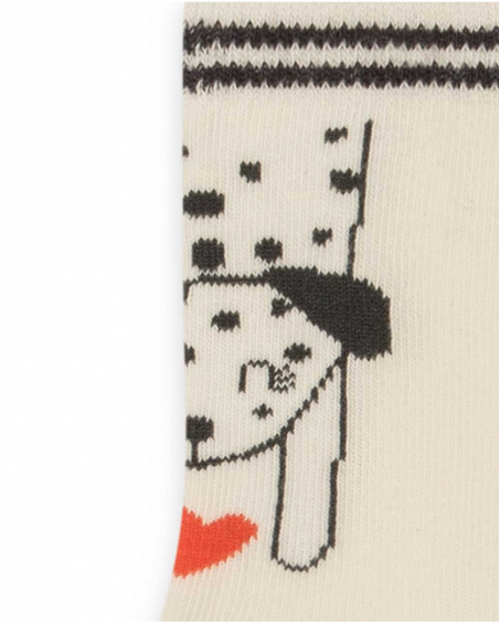 Set 2 Chaussettes Fille Marron Dog'S Mix