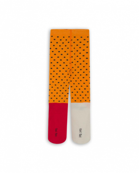 Collant Orange Fille Dog'S Mix