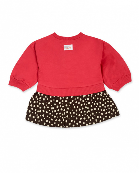 Robe Peluche Rose Et Marron Girl Dog'S Mix Robe Peluche Rose Et Marron Girl Dog'S Mix