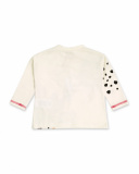 T-shirt en maille blanc et orange fille Dog'S Mix T-shirt en maille blanc et orange fille Dog'S Mix