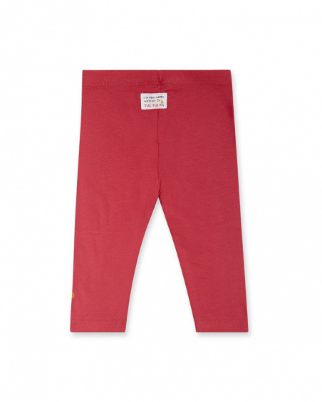 Legging en maille rose pour fille Dog'S Mix