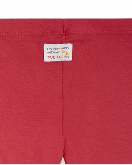 Legging en maille rose pour fille Dog'S Mix