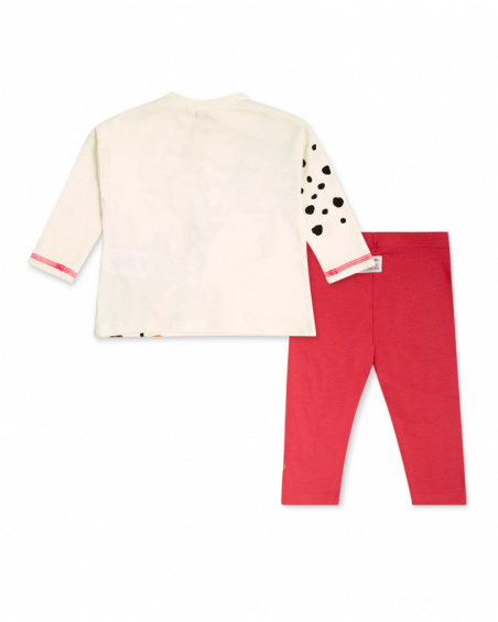 T-shirt Et Legging Maille Orange Fille Dog'S Mix T-shirt Et Legging Maille Orange Fille Dog'S Mix