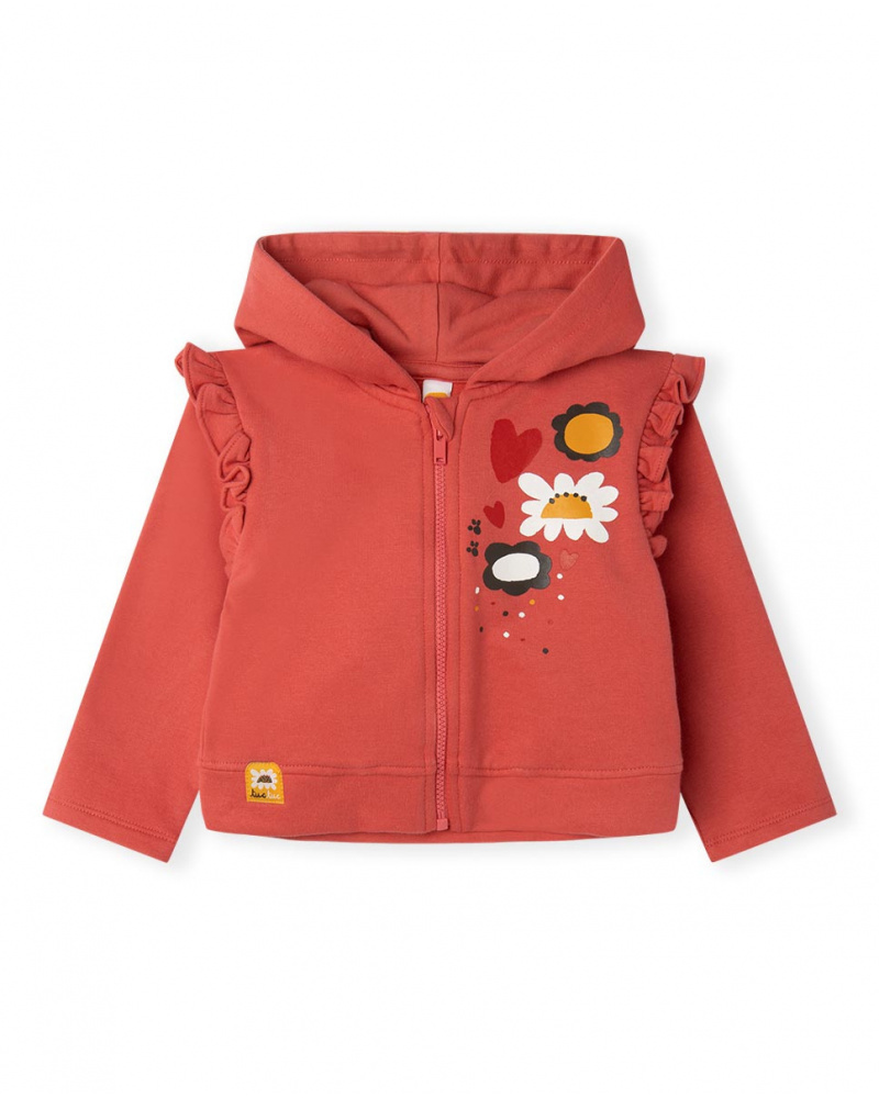 Dog'S Mix Sweat à capuche en peluche rose pour fille