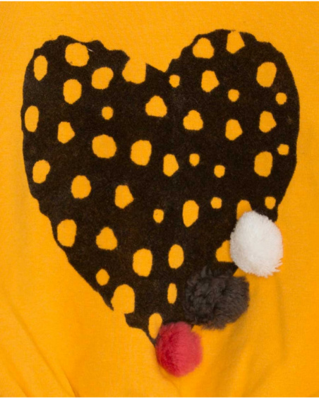 Sweat Peluche Orange Et Marron Fille Dog'S Mix Sweat Peluche Orange Et Marron Fille Dog'S Mix