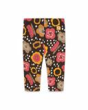 Legging peluche marron et rose Girl Dog'S Mix Legging peluche marron et rose Girl Dog'S Mix