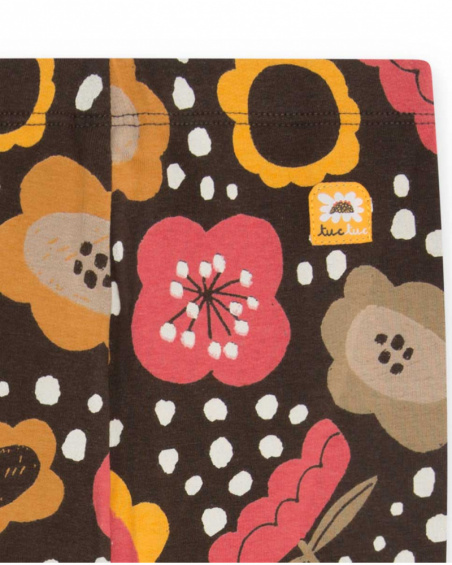 Sweat Et Legging Peluche Orange Et Marron Girl Dog'S Mix