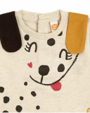 Sweat Peluche Beige Et Marron Fille Dog'S Mix Sweat Peluche Beige Et Marron Fille Dog'S Mix