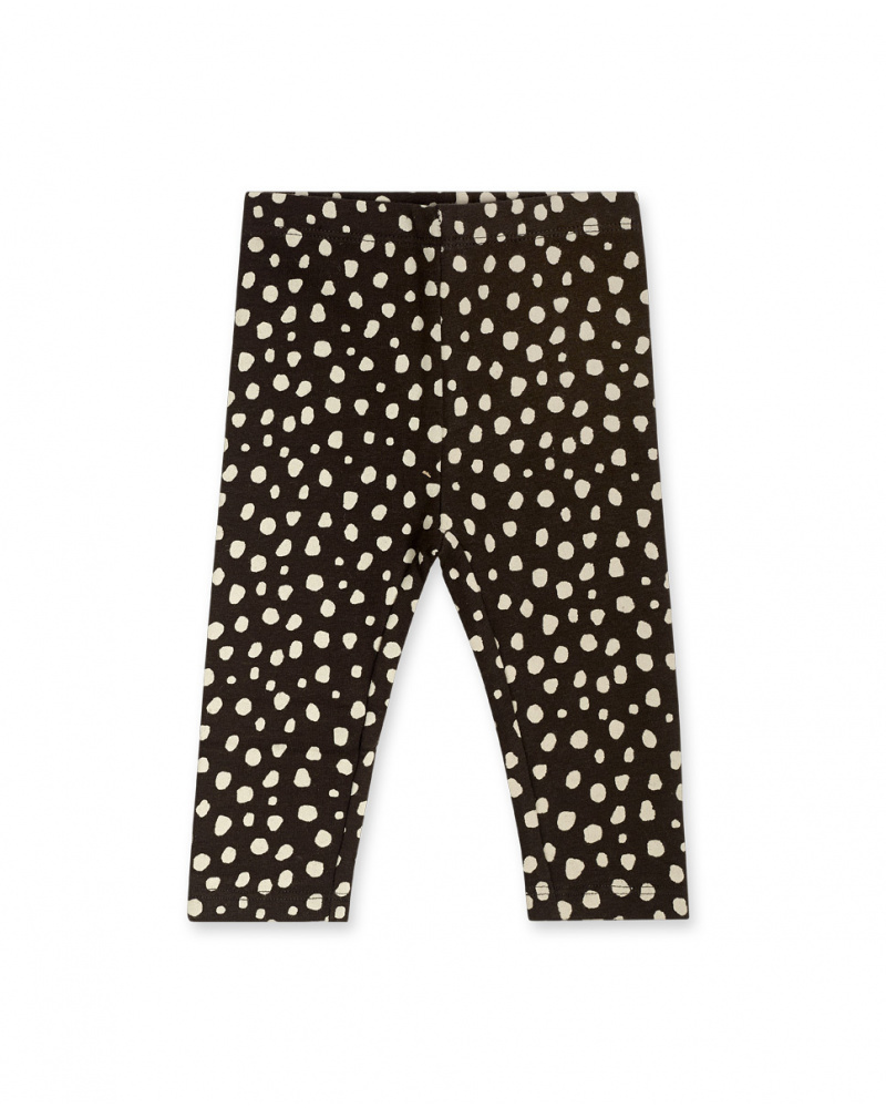 Legging en peluche marron pour fille Dog'S Mix