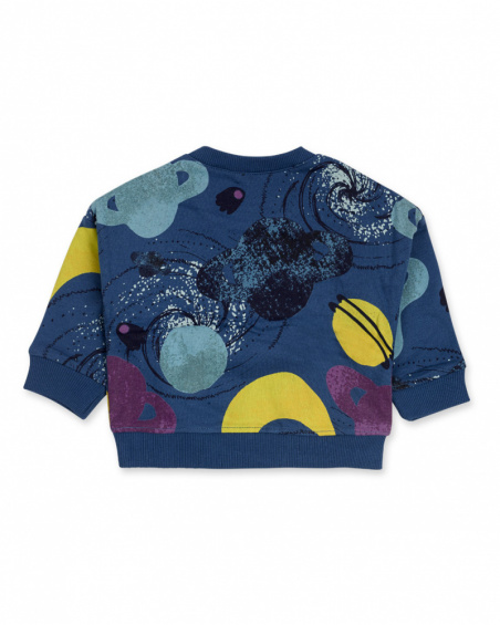 Sweat en peluche bleu pour garçon Galaxy Friends Sweat en peluche bleu pour garçon Galaxy Friends
