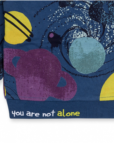 Sweat en peluche bleu pour garçon Galaxy Friends Sweat en peluche bleu pour garçon Galaxy Friends