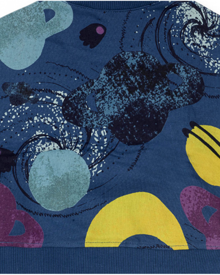 Sweat en peluche bleu pour garçon Galaxy Friends Sweat en peluche bleu pour garçon Galaxy Friends