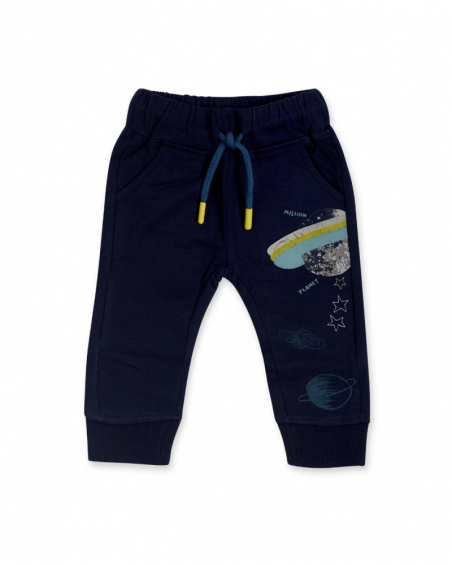 Pantalon Peluche Bleu Et Bleu Garçon Galaxy Friends Pantalon Peluche Bleu Et Bleu Garçon Galaxy Friends