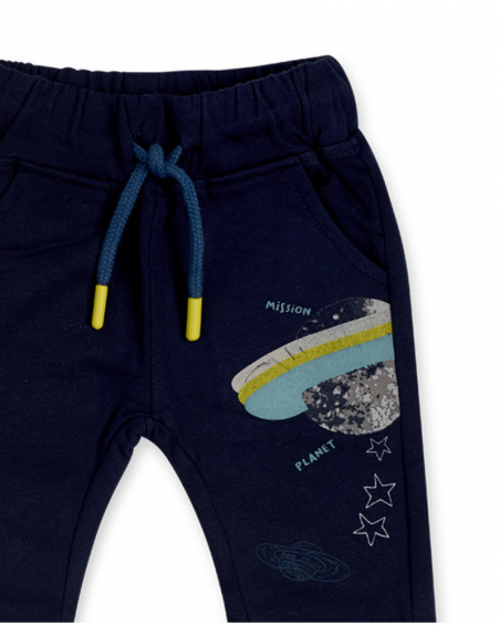 Pantalon Peluche Bleu Et Bleu Garçon Galaxy Friends Pantalon Peluche Bleu Et Bleu Garçon Galaxy Friends