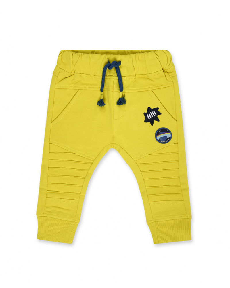 Pantalon Peluche Vert Et Bleu Garçon Galaxy Friends