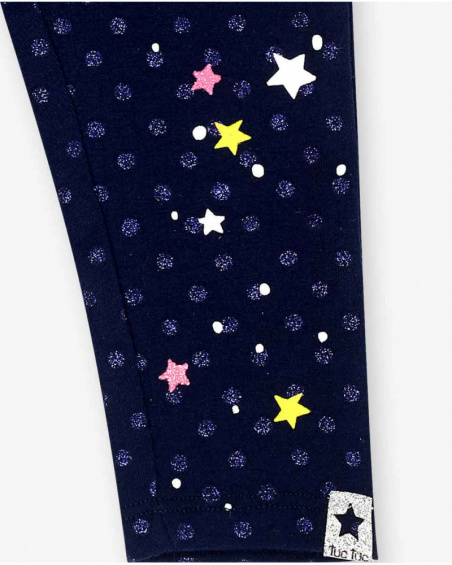 Fille Blue Knit Legging Galaxy Friends