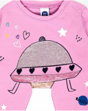 T-shirt en maille rose et bleu fille Galaxy Friends T-shirt en maille rose et bleu fille Galaxy Friends
