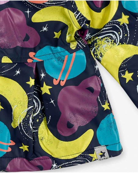 Trench Bleu Fille Galaxy Friends