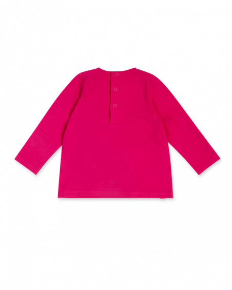 T-shirt en maille rose fille Magic T-shirt en maille rose fille Magic