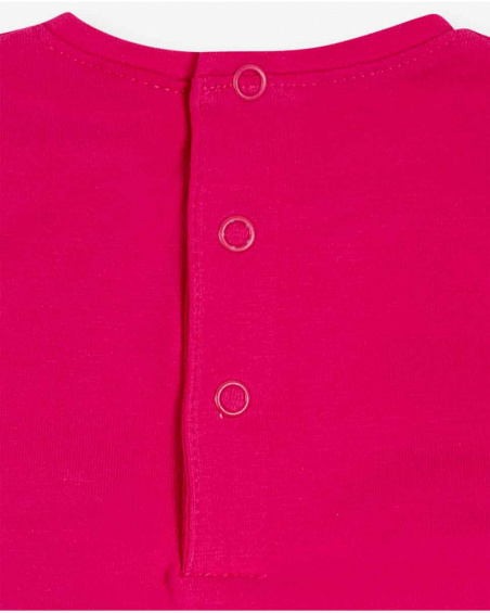 T-shirt en maille rose fille Magic T-shirt en maille rose fille Magic
