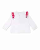 T-shirt fille en maille blanc et rose Magic T-shirt fille en maille blanc et rose Magic