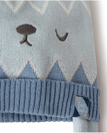 Bonnet Tricot Bleu Garçon Baby Circus Bonnet Tricot Bleu Garçon Baby Circus