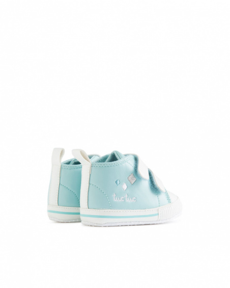 Baskets Bleues Similicuir Garçon Baby Circus