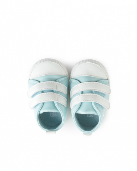 Baskets Bleues Similicuir Garçon Baby Circus