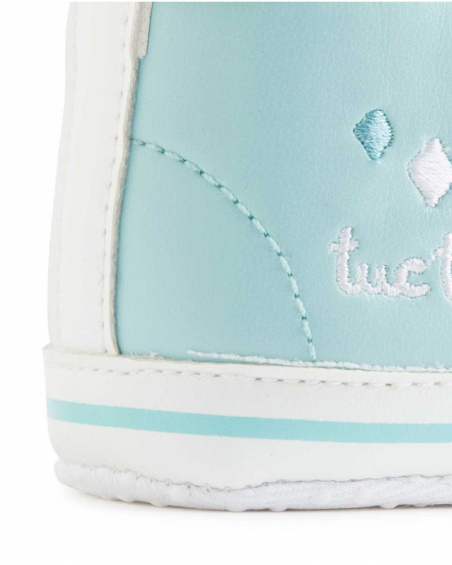Baskets Bleues Similicuir Garçon Baby Circus