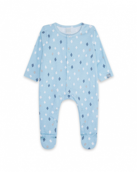 Barboteuse Tricotée Bleu Garçon Baby Circus Barboteuse Tricotée Bleu Garçon Baby Circus