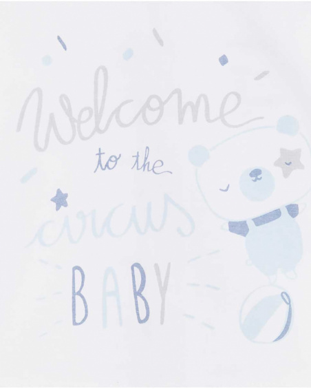 Set 3 Pièces Peluche Et Tricot Bleu Garçon Baby Circus Set 3 Pièces Peluche Et Tricot Bleu Garçon Baby Circus