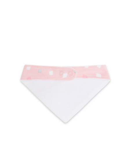 Bandana tricoté rose pour bébé fille de cirque