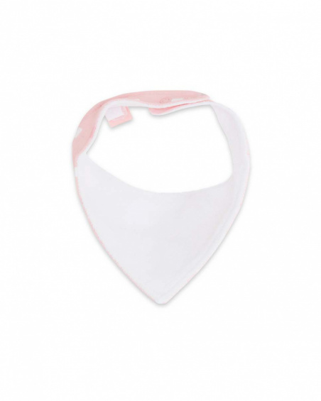 Bandana tricoté rose pour bébé fille de cirque
