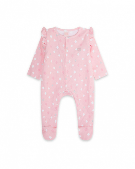 Barboteuse en maille rose fille Baby Circus Barboteuse en maille rose fille Baby Circus