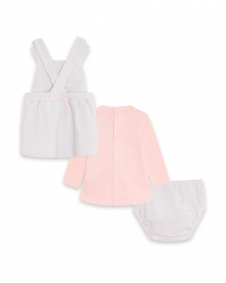 Salopette Et T-shirt En Tricot Gris Fille Baby Circus Salopette Et T-shirt En Tricot Gris Fille Baby Circus