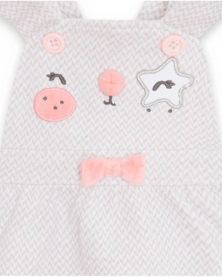Salopette Et T-shirt En Tricot Gris Fille Baby Circus Salopette Et T-shirt En Tricot Gris Fille Baby Circus