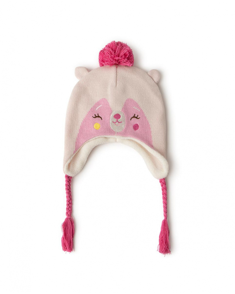 Bonnet Tricot Blanc Fille Woodland