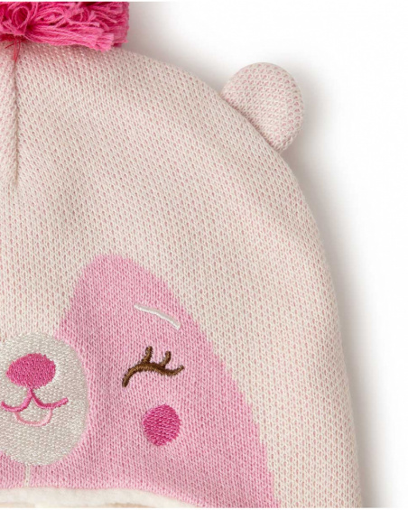 Bonnet Tricot Blanc Fille Woodland Bonnet Tricot Blanc Fille Woodland