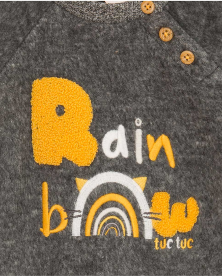 Sweat Et Pantalon Peluche Gris Garçon Winter Rainbow Sweat Et Pantalon Peluche Gris Garçon Winter Rainbow