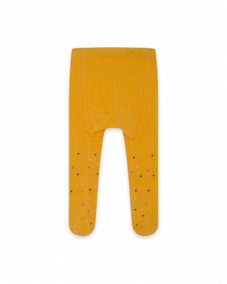 Fille Orange Collants Hiver Arc-en-Ciel Fille Orange Collants Hiver Arc-en-Ciel