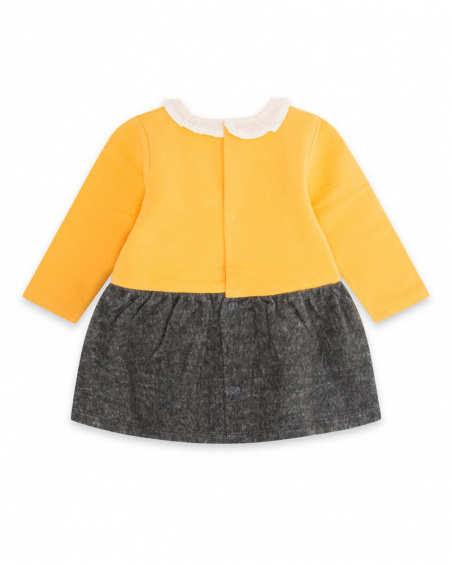 Robe Peluche Fille Orange Et Grise Winter Rainbow Robe Peluche Fille Orange Et Grise Winter Rainbow