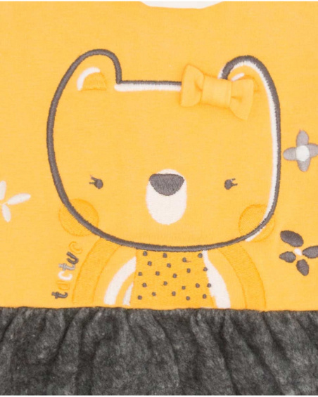 Robe Peluche Fille Orange Et Grise Winter Rainbow Robe Peluche Fille Orange Et Grise Winter Rainbow