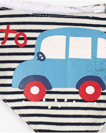 Bandana Boy Mini Traveller Bleu Et Pois Rouges Bandana Boy Mini Traveller Bleu Et Pois Rouges
