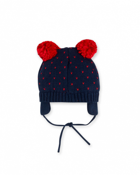 Bonnet Tricot Bleu Fille Mini Traveller