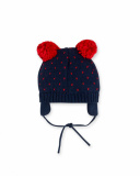 Bonnet Tricot Bleu Fille Mini Traveller Bonnet Tricot Bleu Fille Mini Traveller