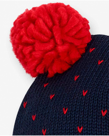 Bonnet Tricot Bleu Fille Mini Traveller